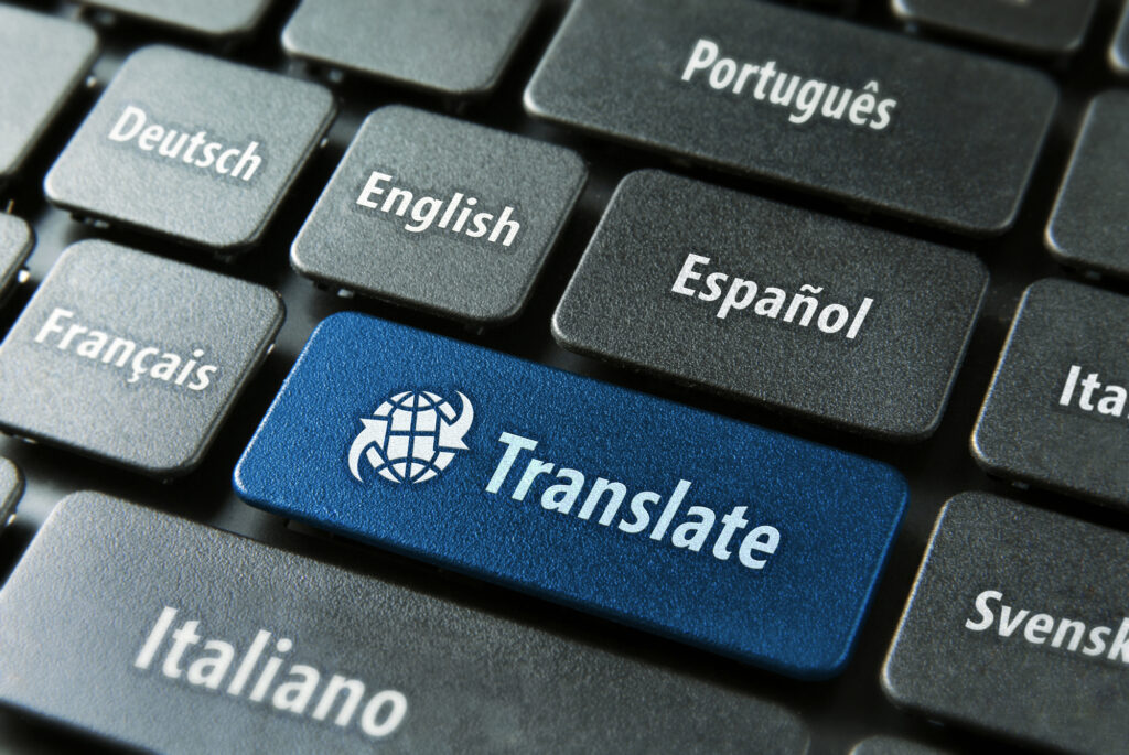 Online Translation Service Concept